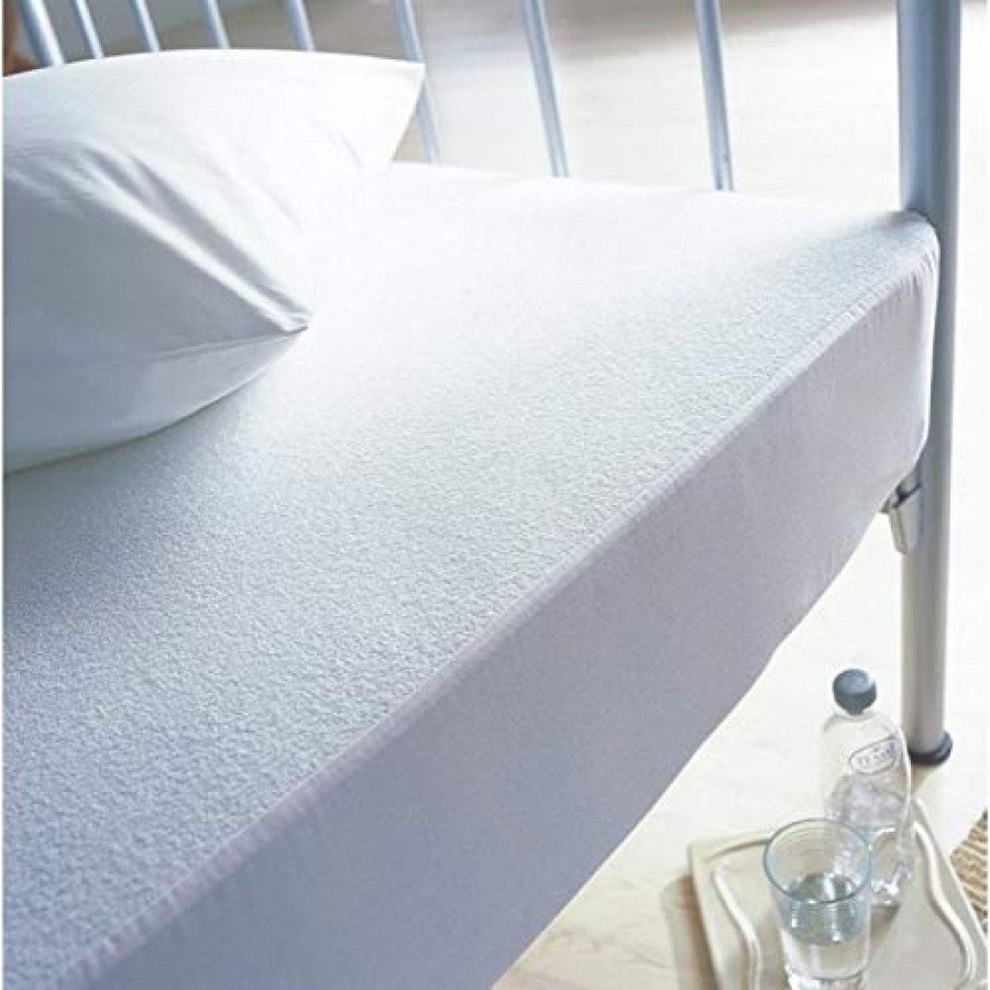 Waterproof Mattress Cover King Sized Mattress Protector Anti Slip Double Bed Fitted Bed Sheet | Narmo Gudaz | White